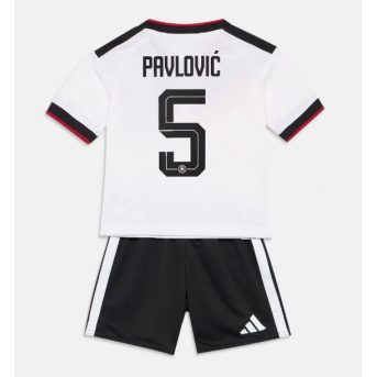 Billige Fotballdrakt Tyskland Aleksandar Pavlovic #5 Replika Hjemmedraktsett Barn VM 2026 Kortermet (med bukser)